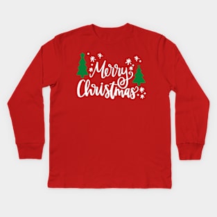 Merry Christmas Kids Long Sleeve T-Shirt